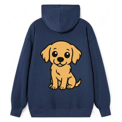 Golden Retriever - Head tilt curious pose - Classic Pullover Hoodie - Navy