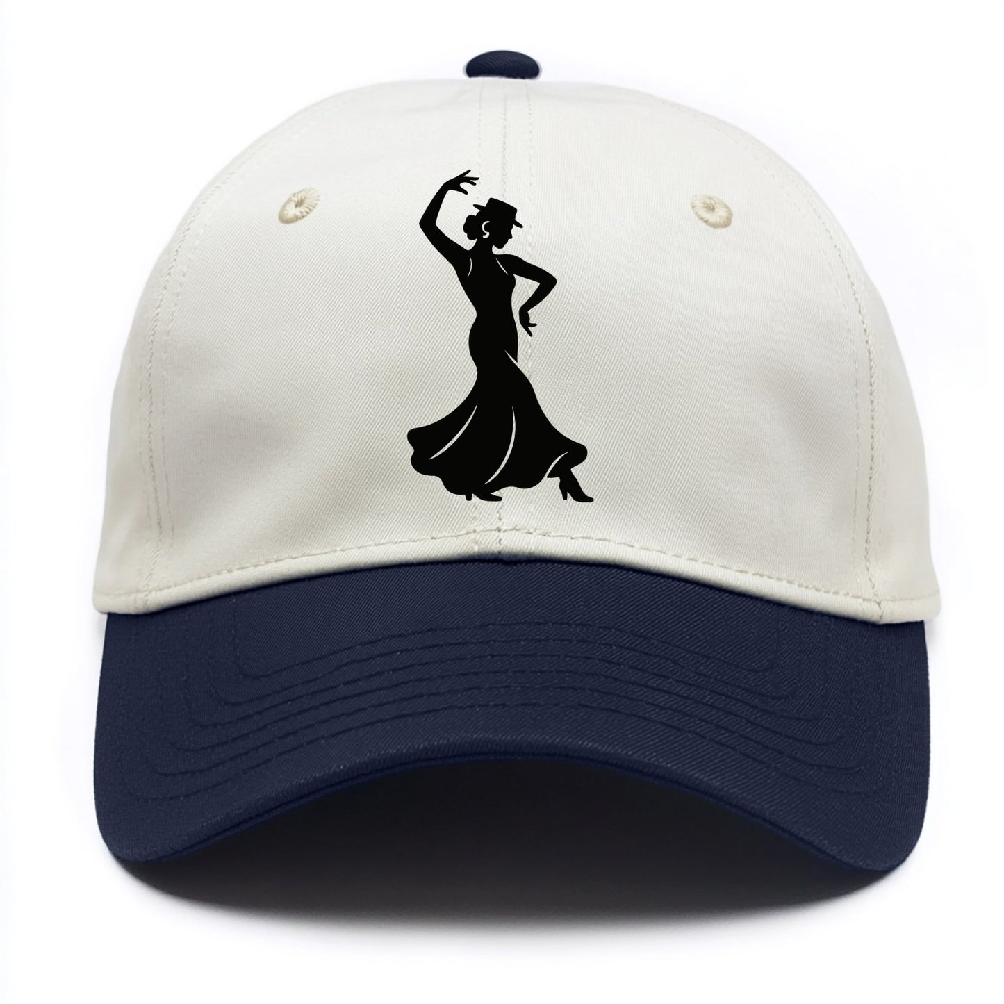 Flamenco dancer passionate stance - Two Tone Cap - Navy