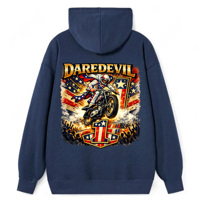 Daredevil Stunt Rider - Classic Pullover Hoodie - Navy