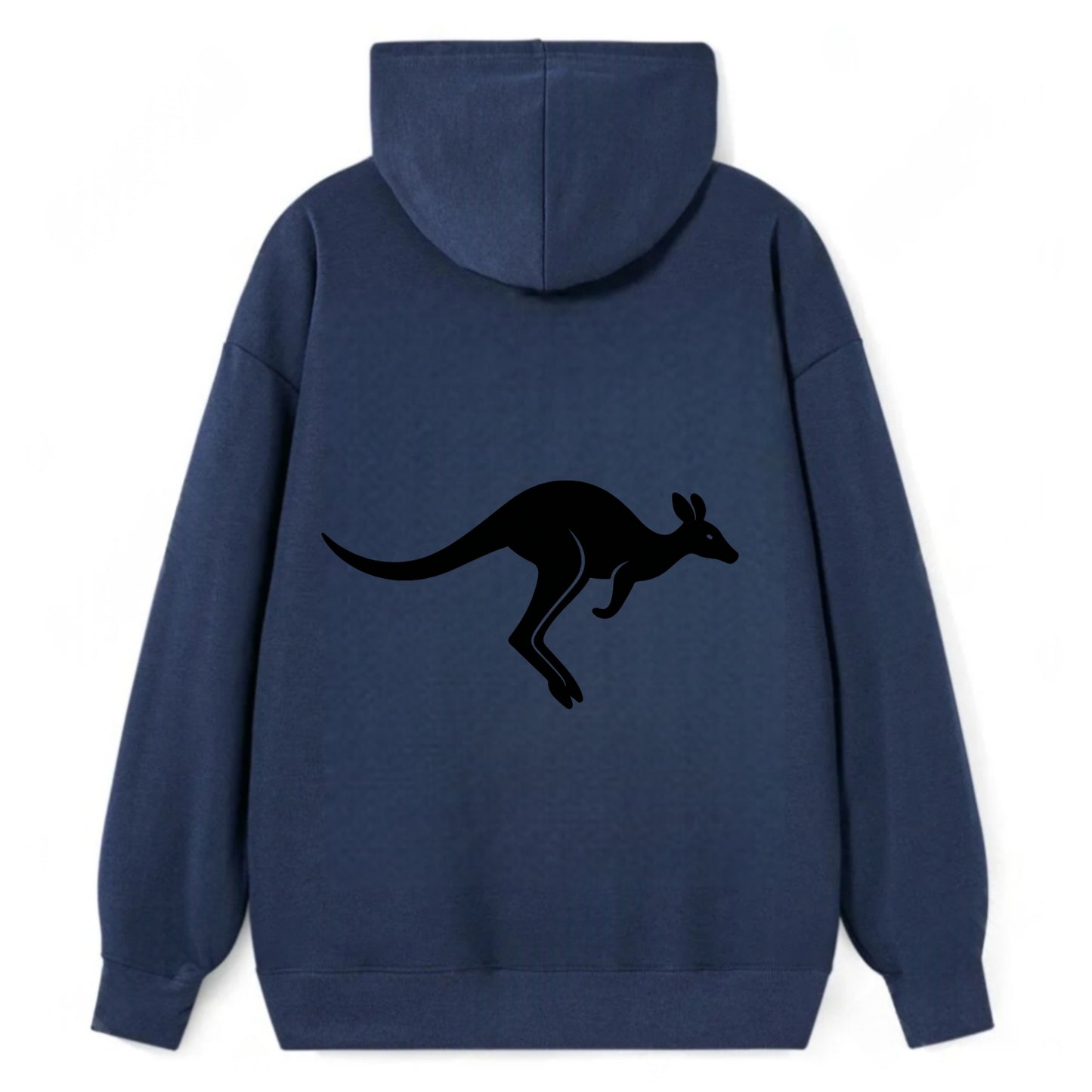Kangaroo leaping across outback - Classic Pullover Hoodie - Navy