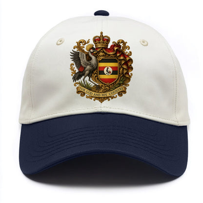 Uganda Crested Crane Emblem  - Two Tone Cap - Navy