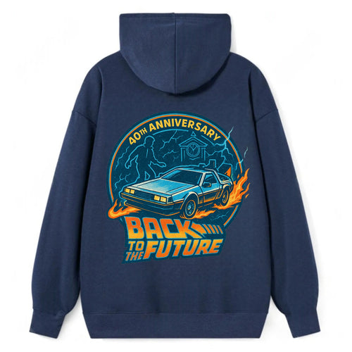 Back To The Future 40th Anniversary - Classic Pullover Hoodie