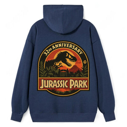 Jurassic Park 32nd Anniversary - Classic Pullover Hoodie - Navy