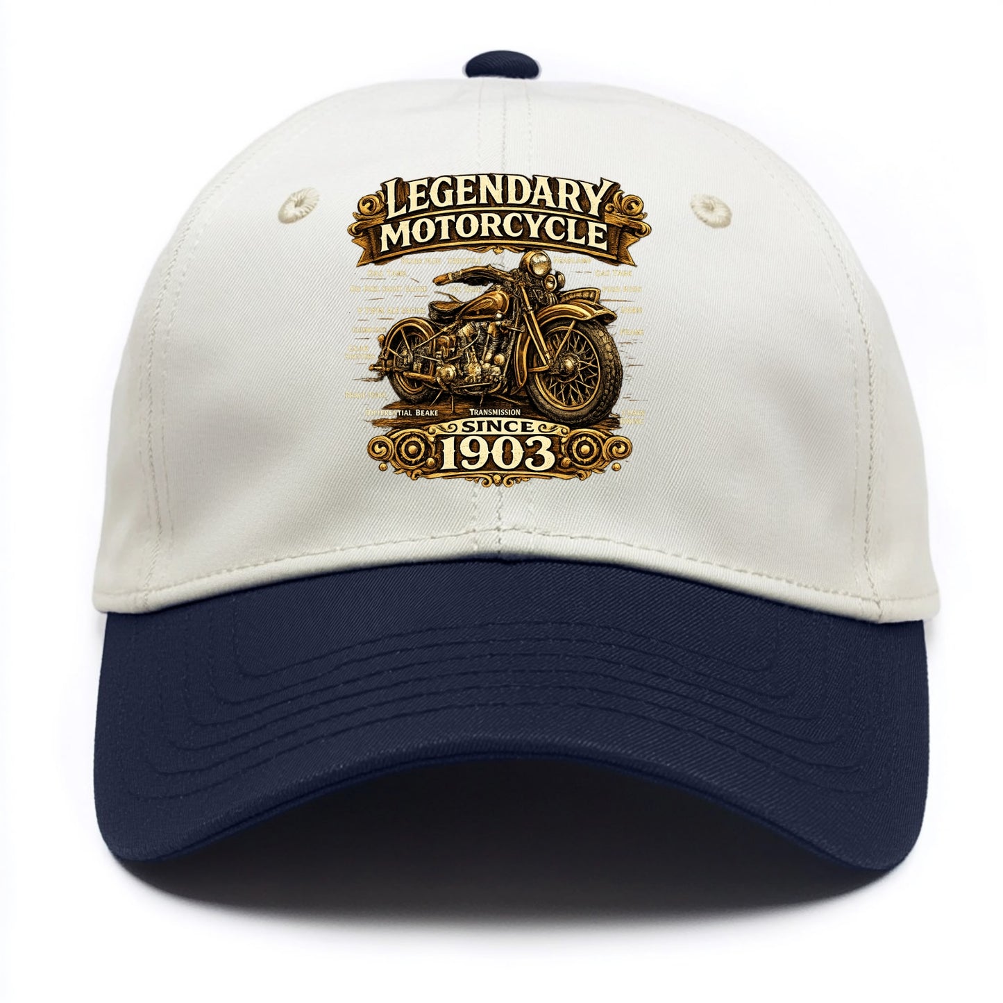 Legendary Motorcycle 1903 - Two Tone Cap - Navy