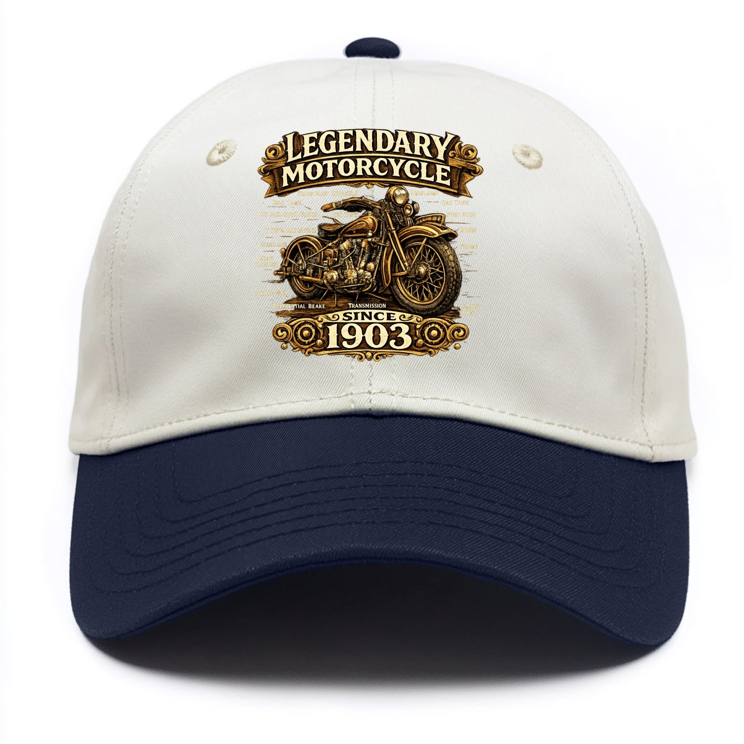 Legendary Motorcycle 1903 - Two Tone Cap - Navy