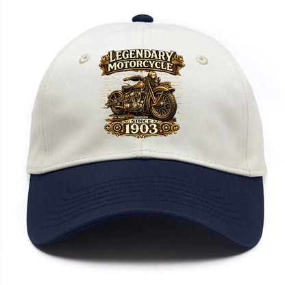 Legendary Motorcycle 1903 - Two Tone Cap - Navy