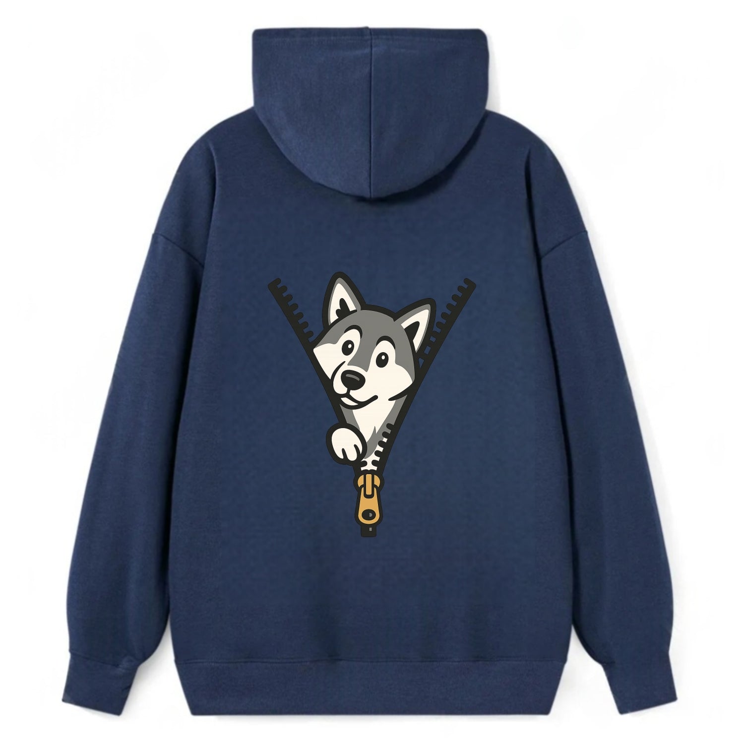Alaskan Malamute - Classic Pullover Hoodie - Navy