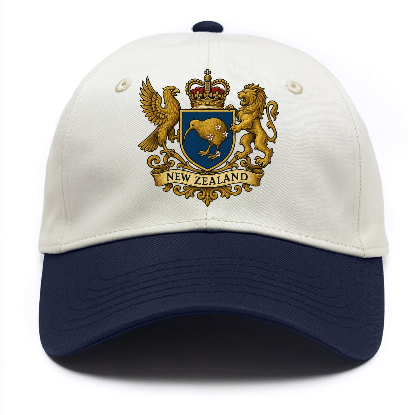 New Zealand Heritage Badge  - Two Tone Cap - Navy