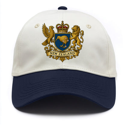 New Zealand Heritage Badge  - Two Tone Cap - Navy