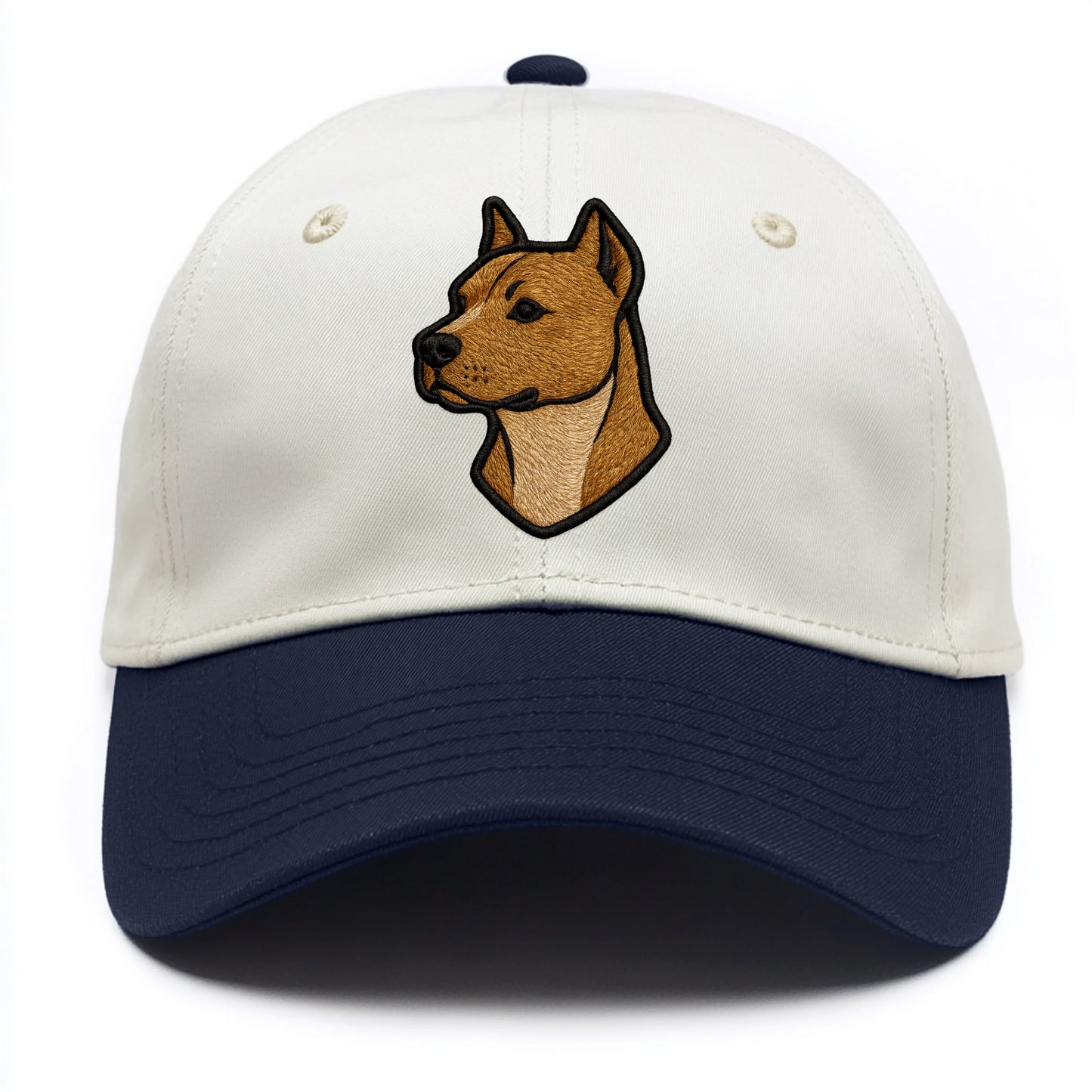 American Staffordshire Terrier - Modern - Two Tone Cap - Navy