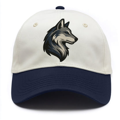 Lone Wolf Wanderer  - Two Tone Cap - Navy