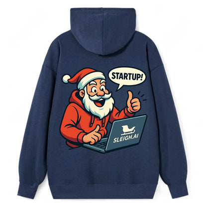 Santa Tech Startup CEO - Classic Pullover Hoodie - Navy