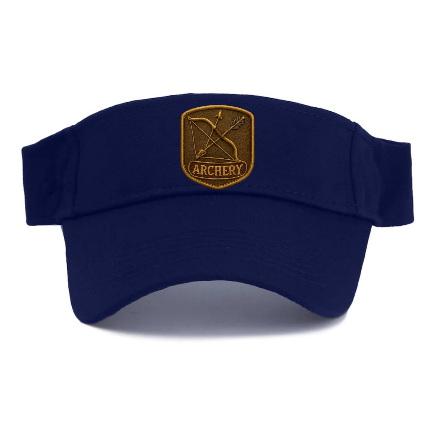 Bow and arrow crossed - archery enthusiast - Visor - Navy
