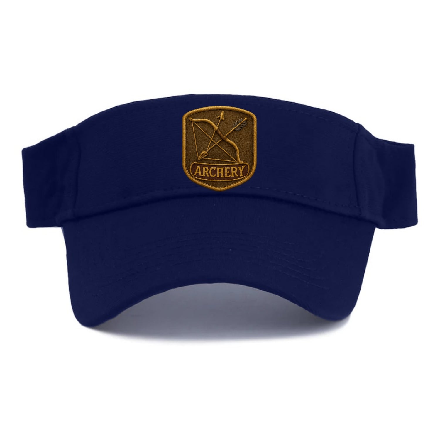 Bow and arrow crossed - archery enthusiast - Visor - Navy