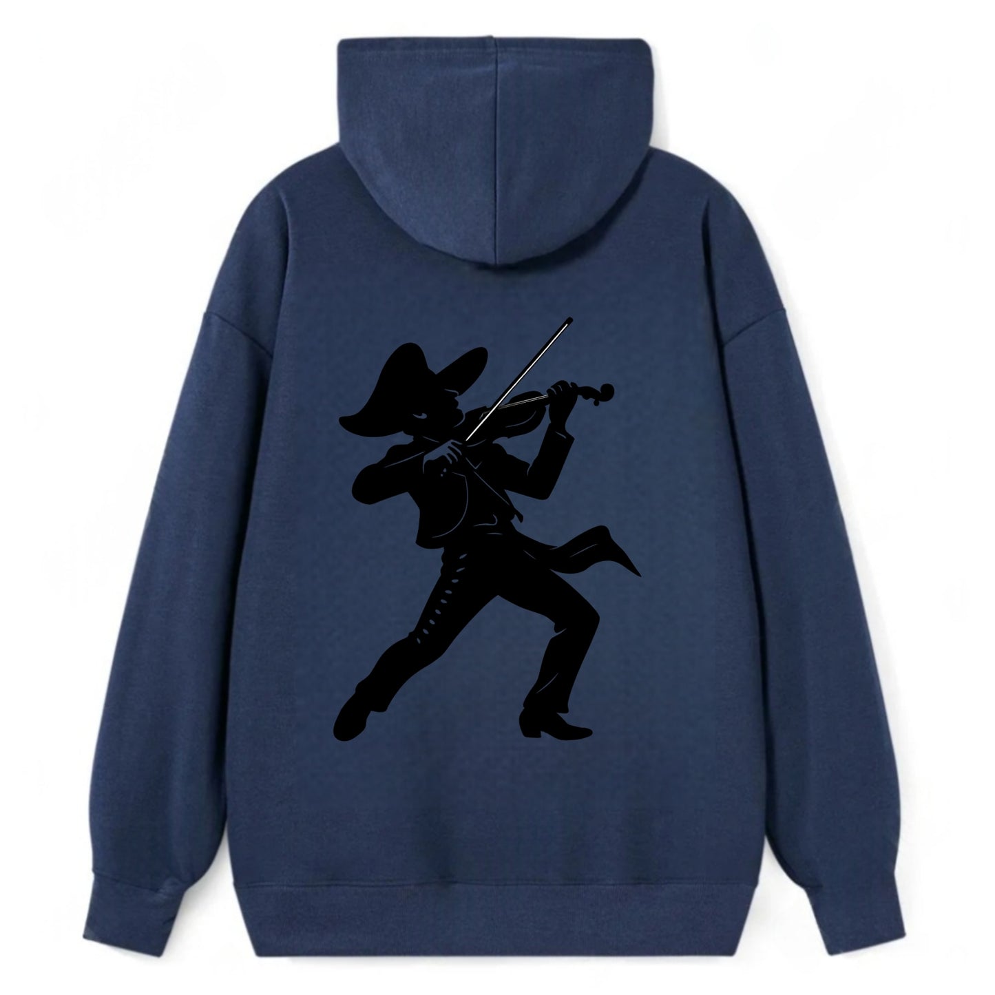 Mariachi violinist passionate performance - Classic Pullover Hoodie - Navy