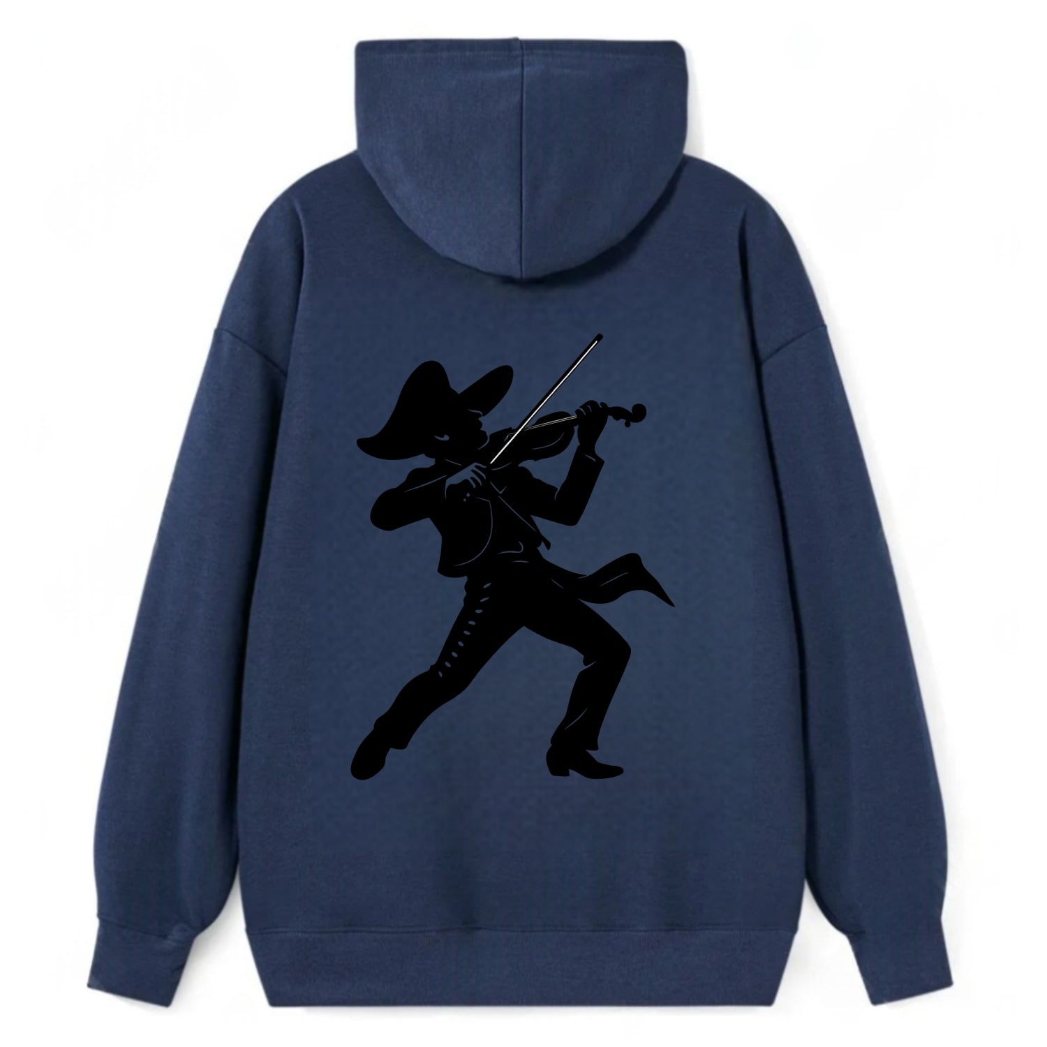 Mariachi violinist passionate performance - Classic Pullover Hoodie - Navy
