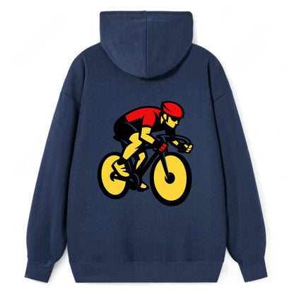 Speed Demon Cyclist - Classic Pullover Hoodie - Navy