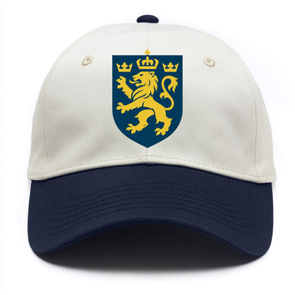 Sweden Three Crowns Emblem  - Two Tone Cap - Navy
