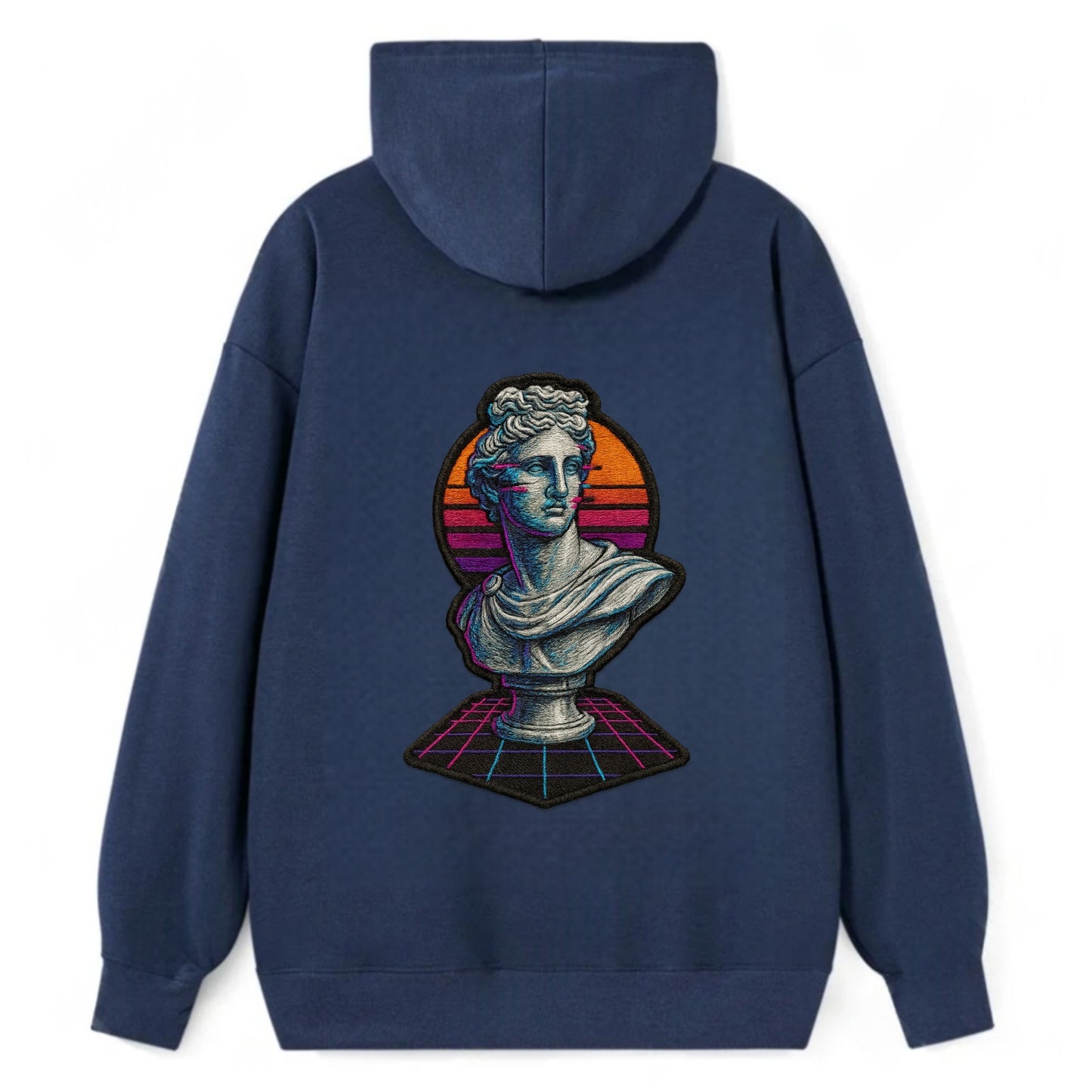 Greek Statue - Classic Pullover Hoodie - Navy