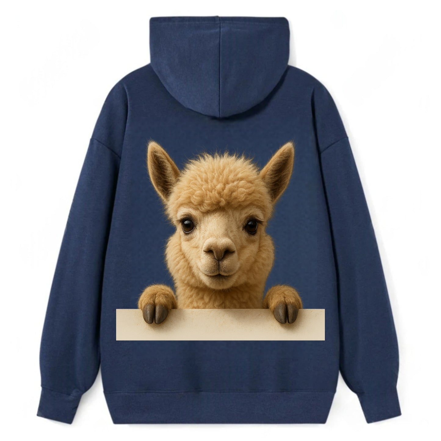 Alpaca  - Classic Pullover Hoodie - Navy