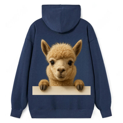 Alpaca  - Classic Pullover Hoodie - Navy
