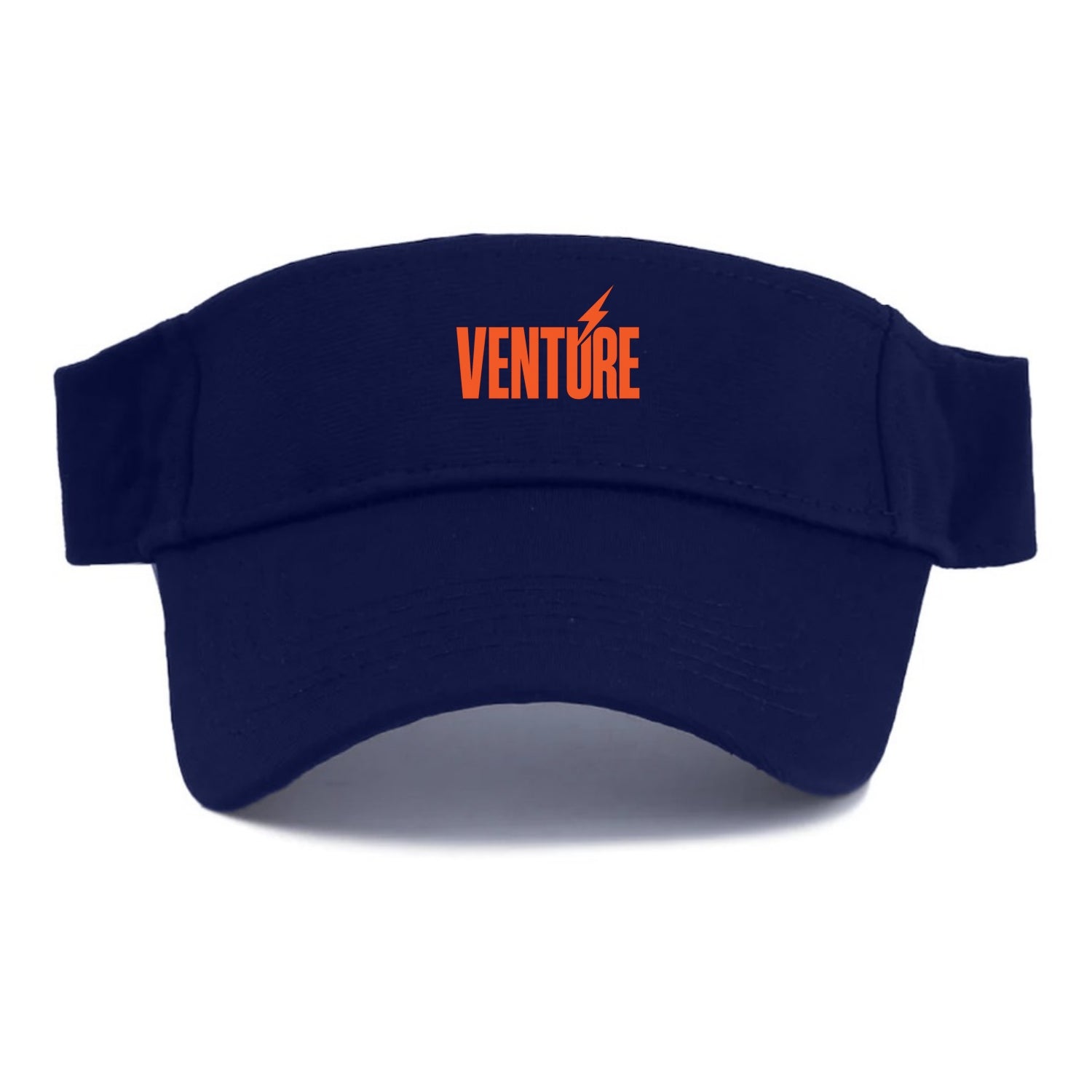 Bold typography design - "VENTURE" - taking risks, bold exploration - Visor - Navy