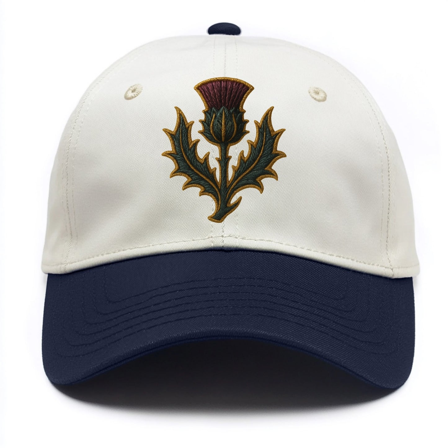 Scottish Thistle  - Two Tone Cap - Navy