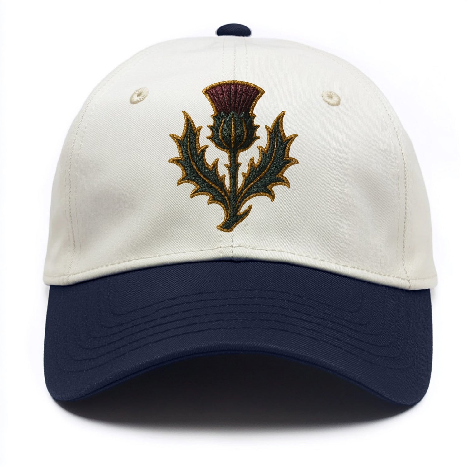 Scottish Thistle  - Two Tone Cap - Navy