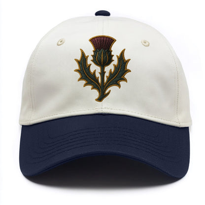 Scottish Thistle  - Two Tone Cap - Navy
