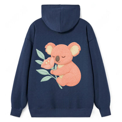 Coral Koala - Classic Pullover Hoodie - Navy