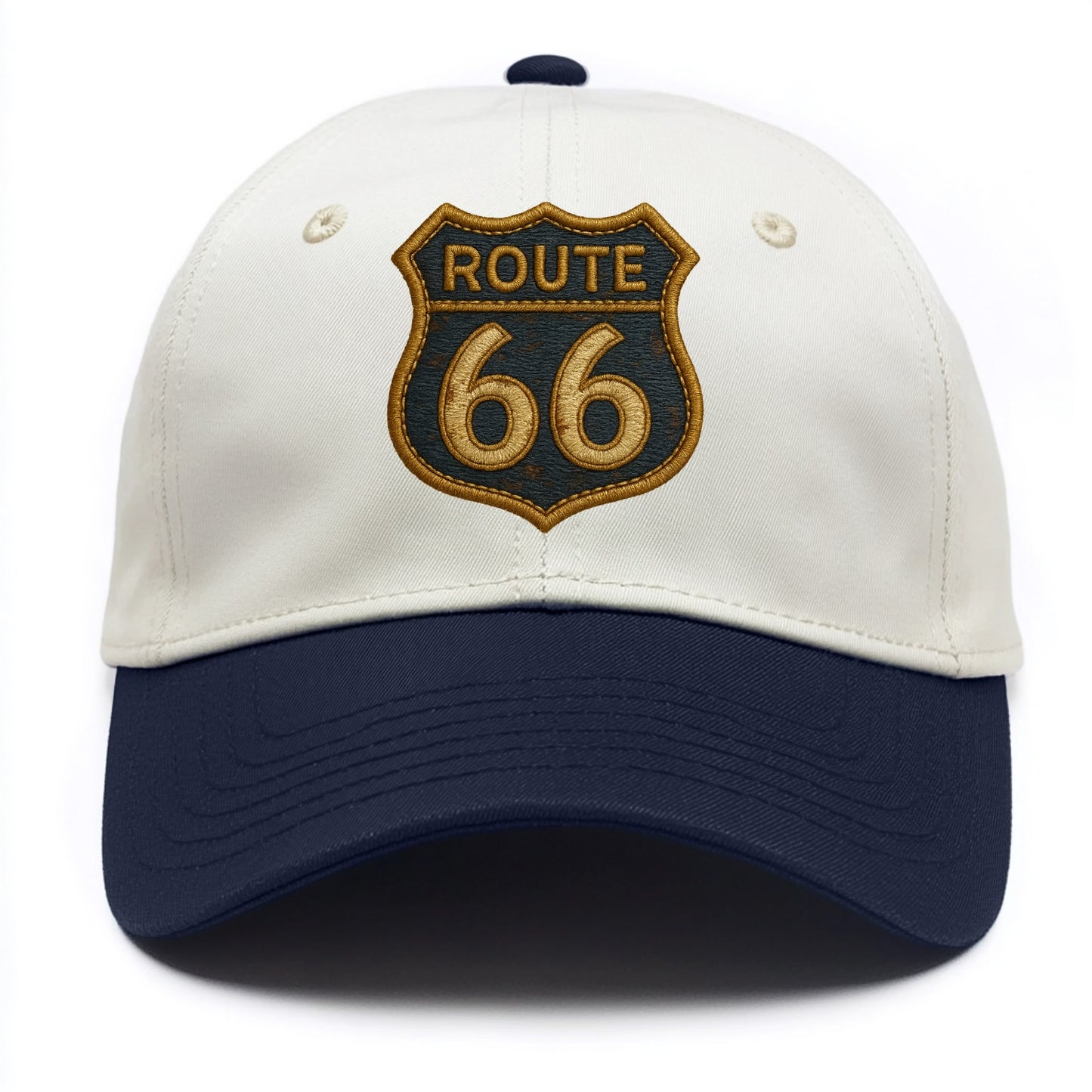 Route 66  - Two Tone Cap - Navy