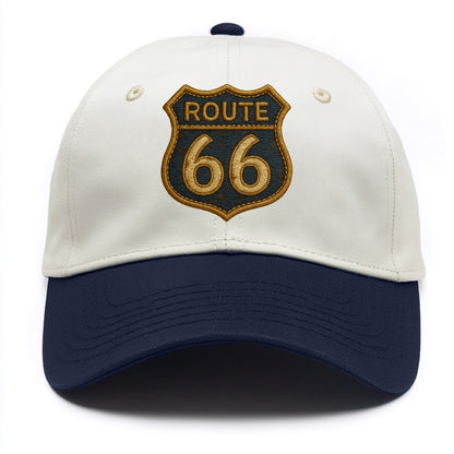 Route 66  - Two Tone Cap - Navy