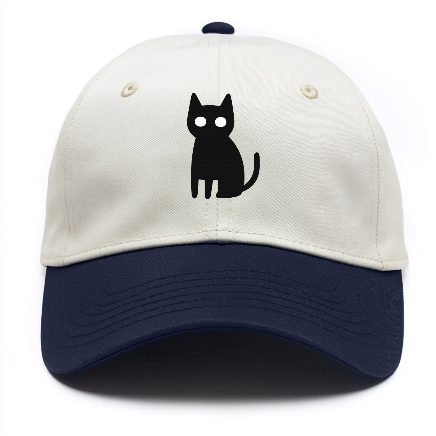 YOU MUST EMBRACE THE VOID | Black cat st - Two Tone Cap - Navy