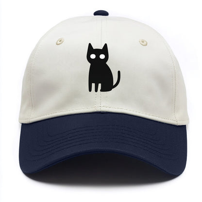 YOU MUST EMBRACE THE VOID | Black cat st - Two Tone Cap - Navy