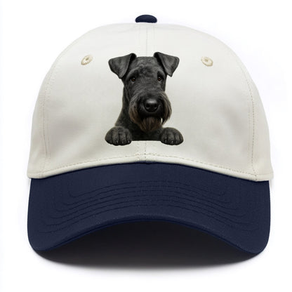 Kerry Blue Terrier  - Two Tone Cap - Navy