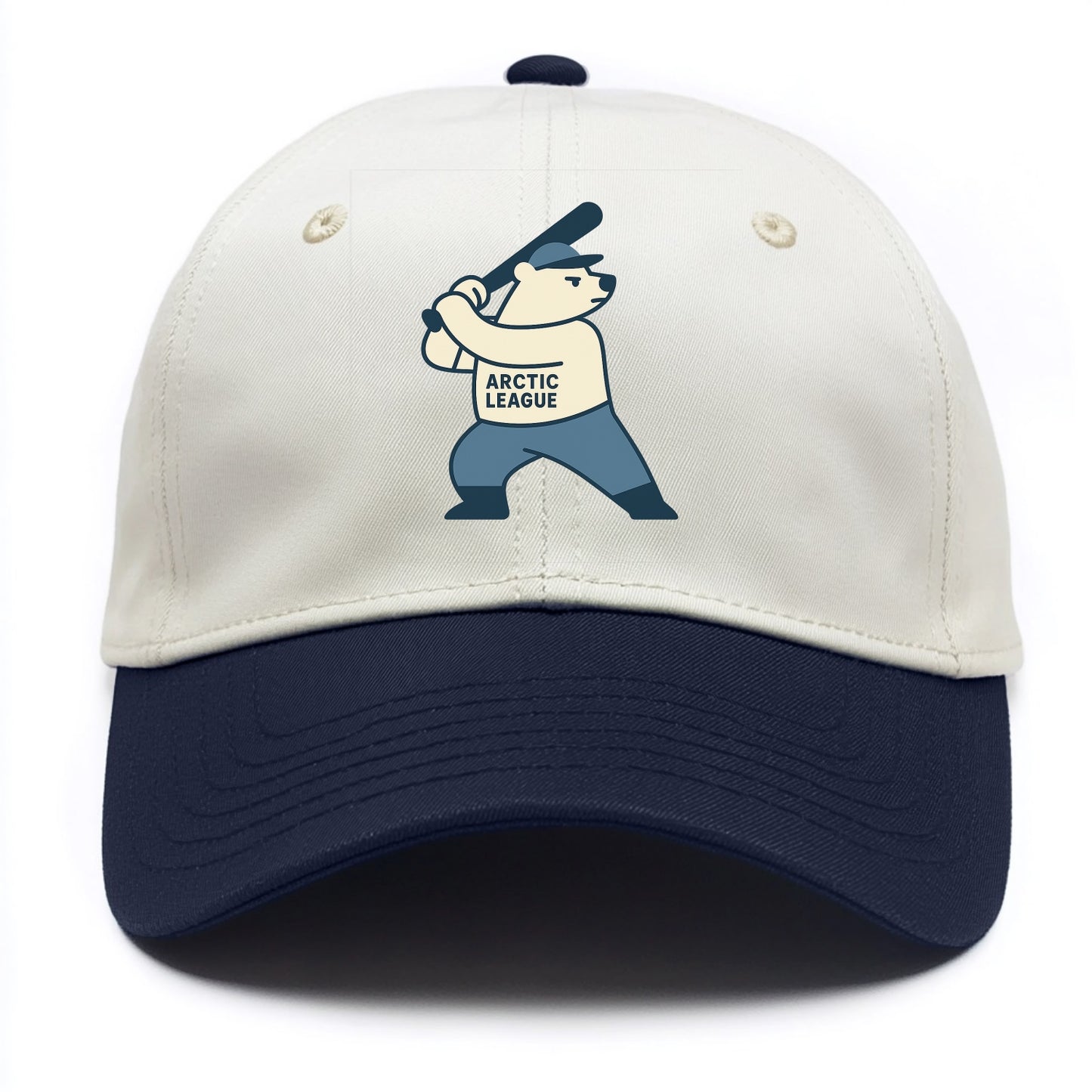 Polar Bear Baseball MVP - Two Tone Cap - Navy