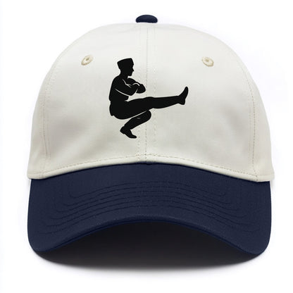 Russian Cossack dancer squat kick - Two Tone Cap - Navy