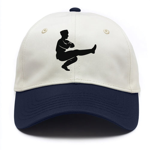 Russian Cossack dancer squat kick - Two Tone Cap