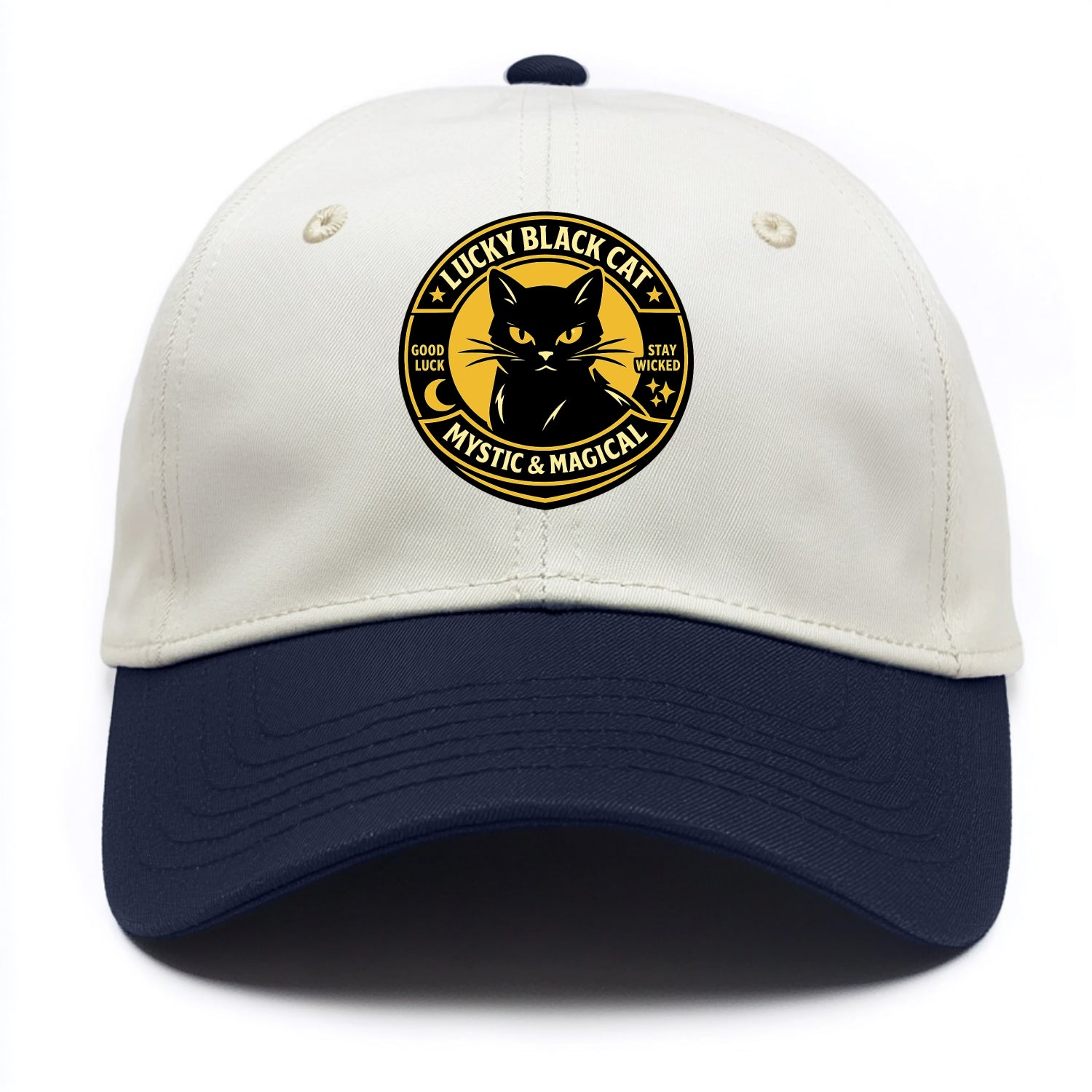 Mystic Feline Emblem - Two Tone Cap - Navy
