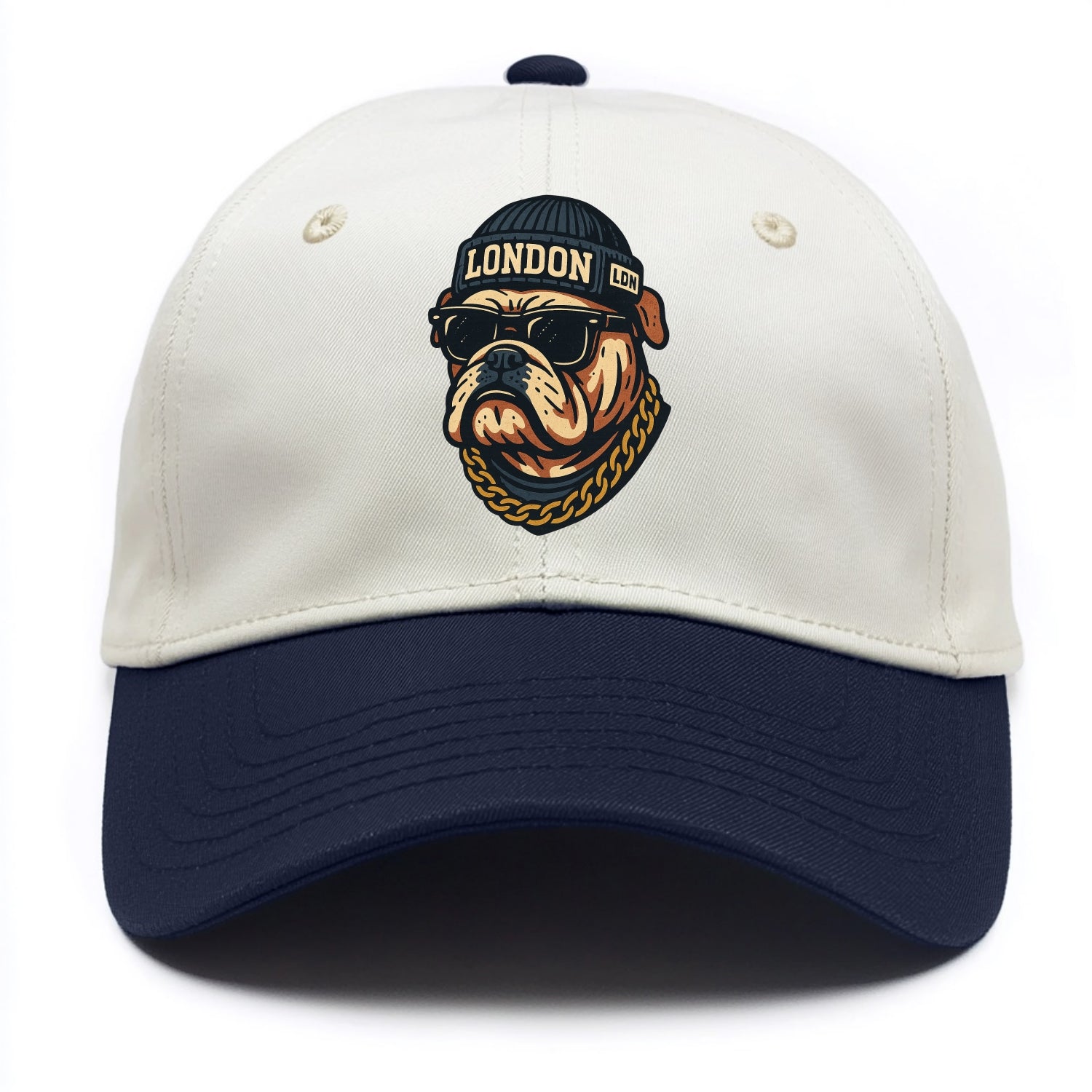 London Bulldog - Two Tone Cap - Navy