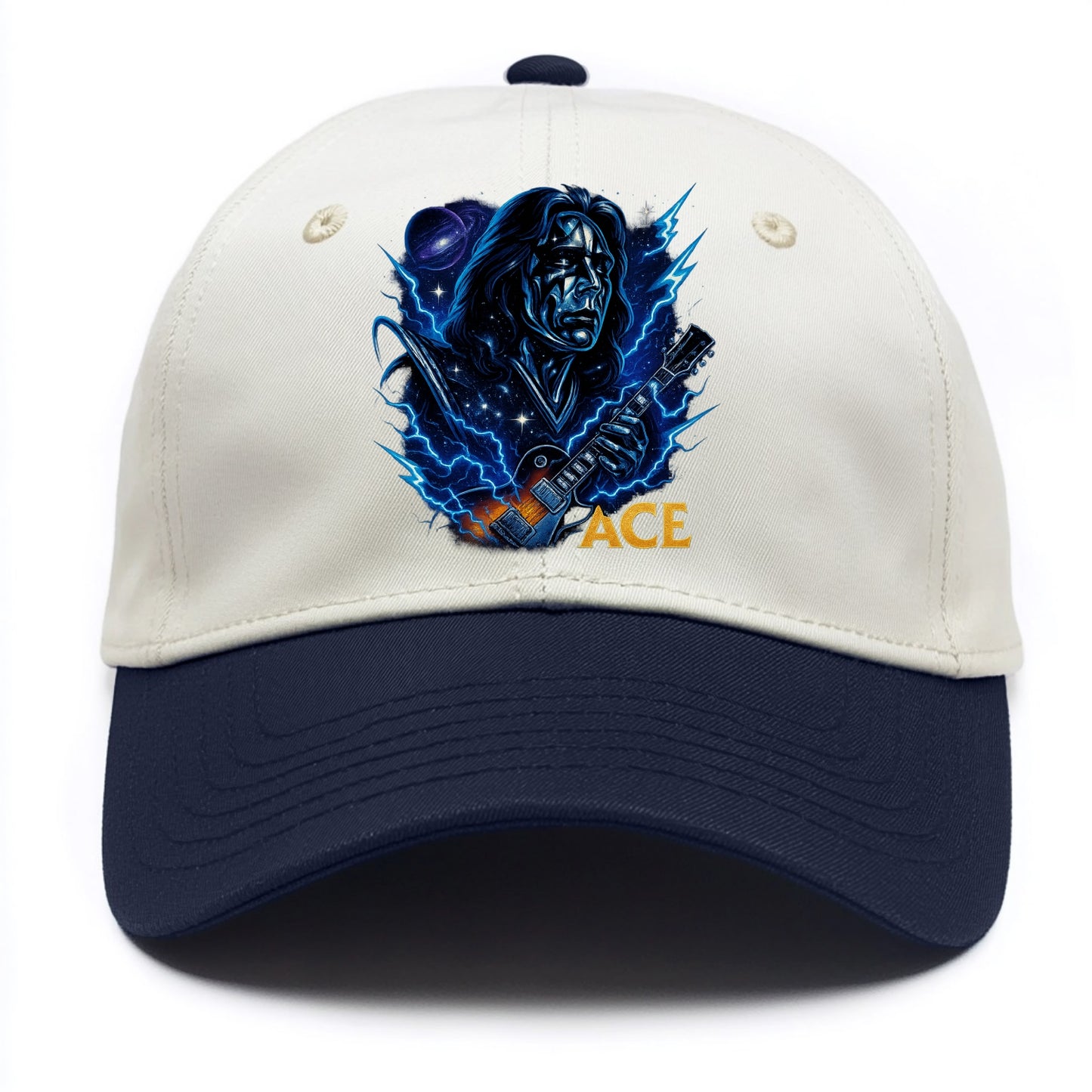 Cosmic Chrome Portrait - Two Tone Cap - Navy