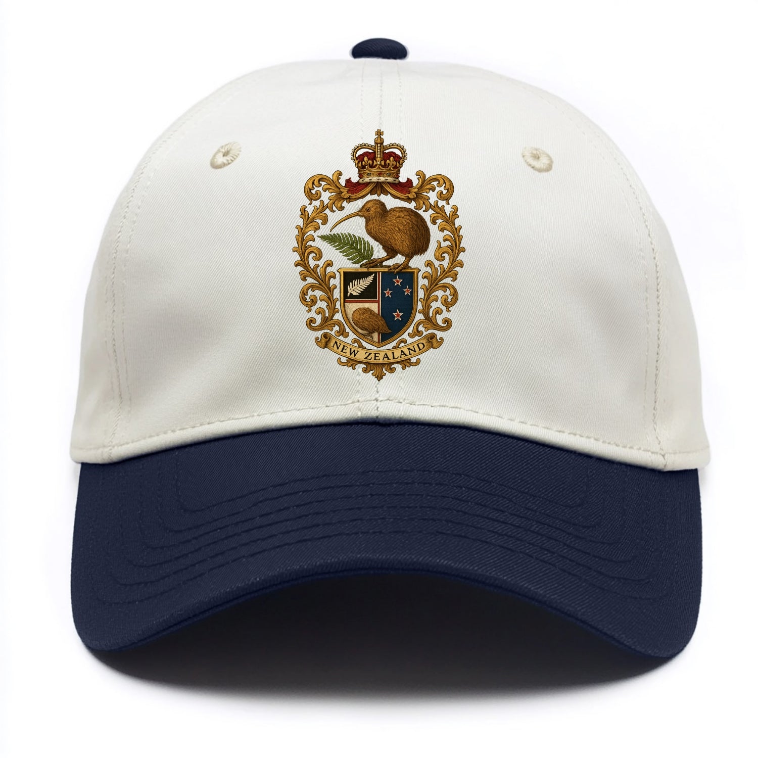 New Zealand Kiwi Emblem  - Two Tone Cap - Navy