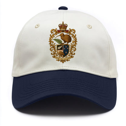 New Zealand Kiwi Emblem  - Two Tone Cap - Navy