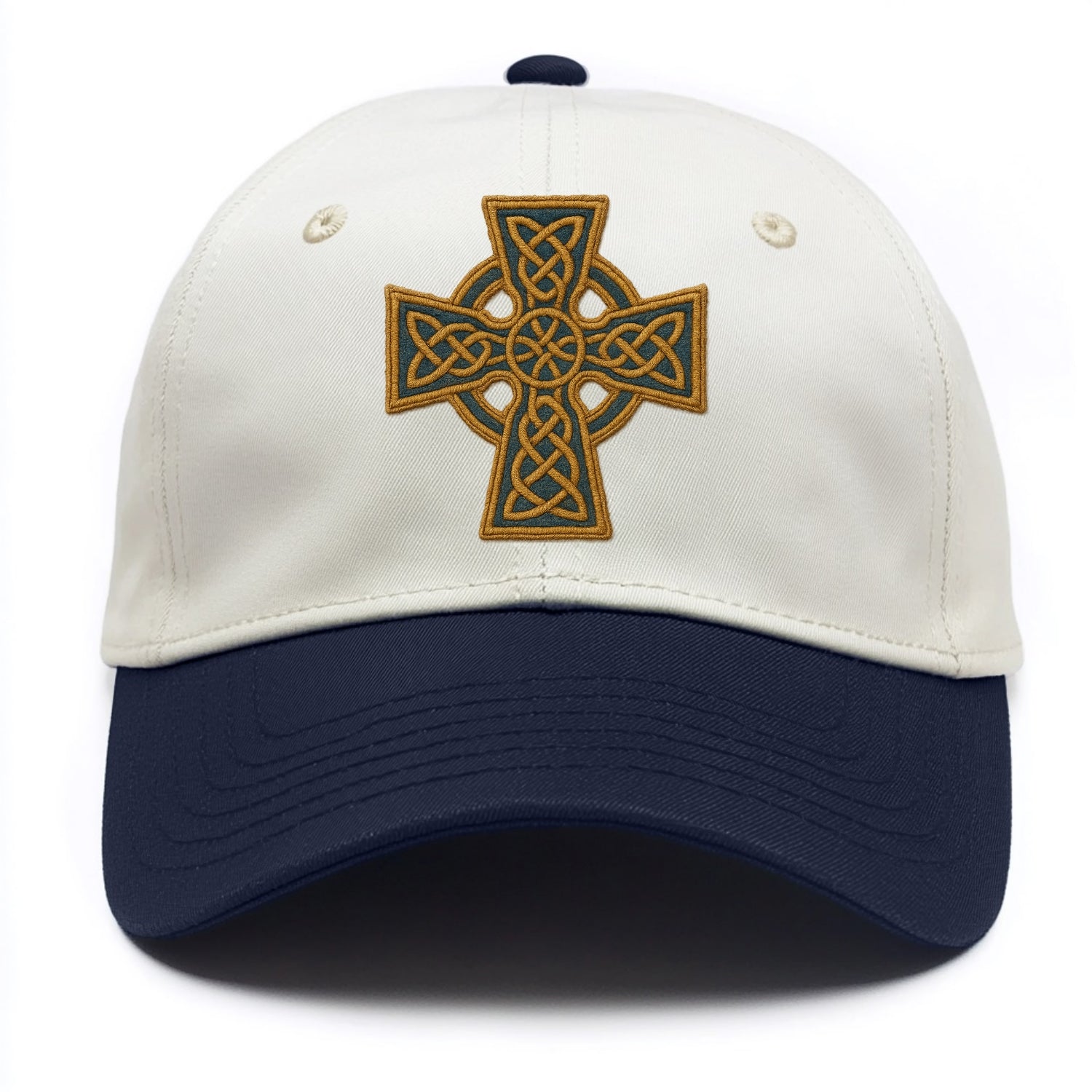 Book Of Kells Cross - Two Tone Cap - Navy