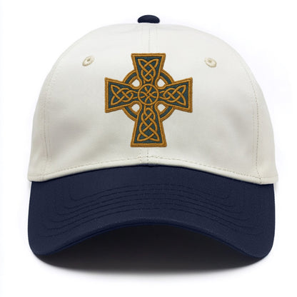 Book Of Kells Cross - Two Tone Cap - Navy
