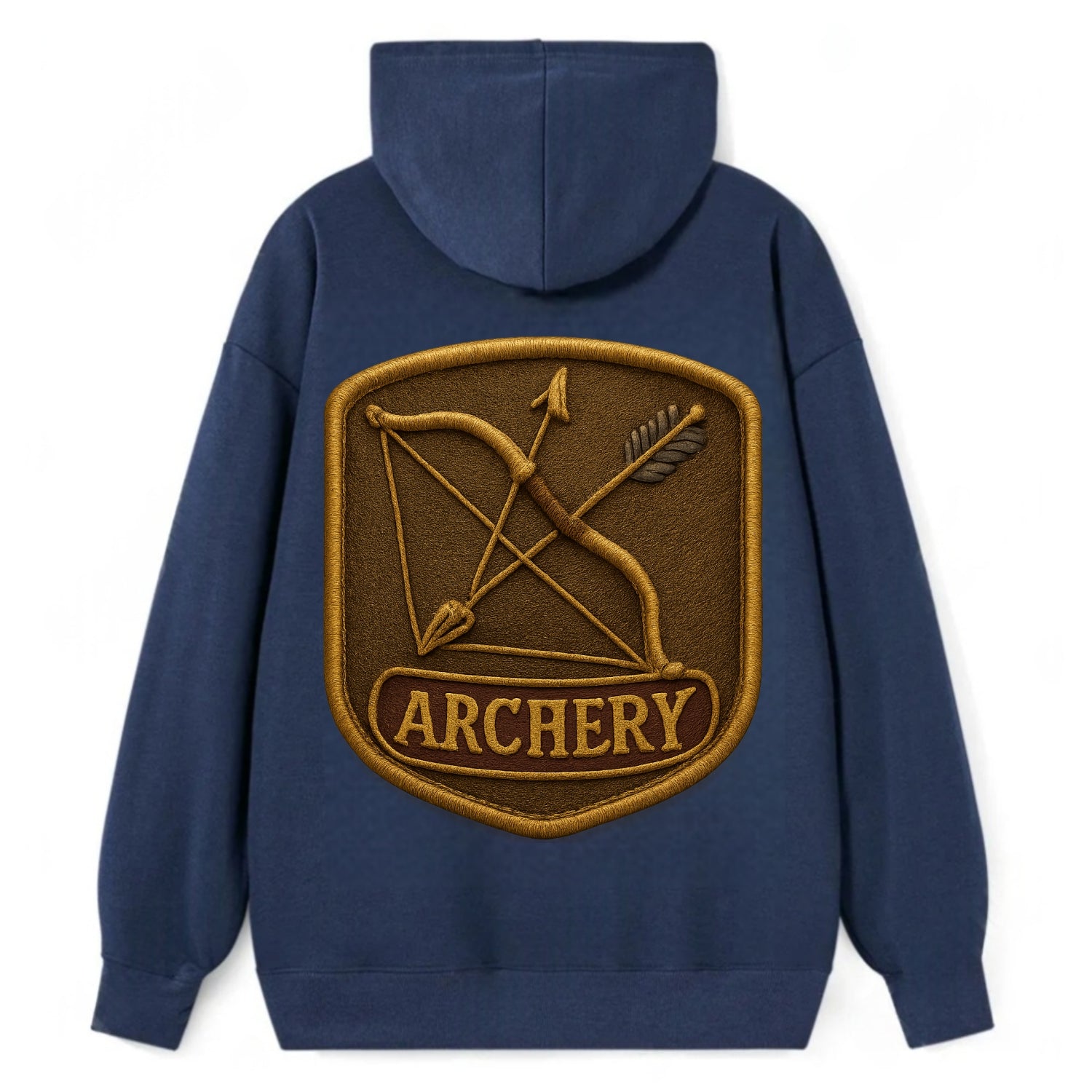 Bow and arrow crossed - archery enthusiast - Classic Pullover Hoodie - Navy