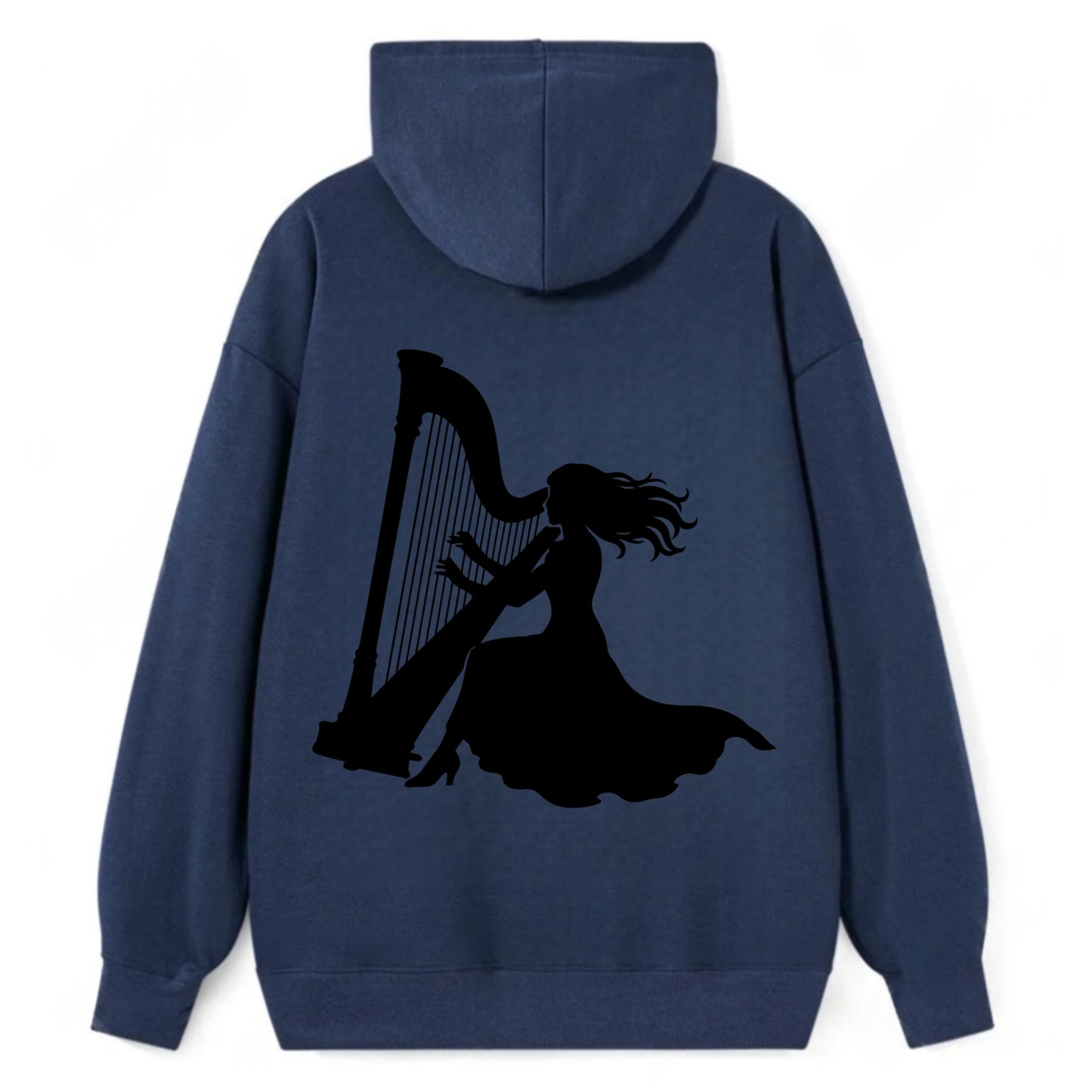 Harpist playing ethereal melody - Classic Pullover Hoodie - Navy