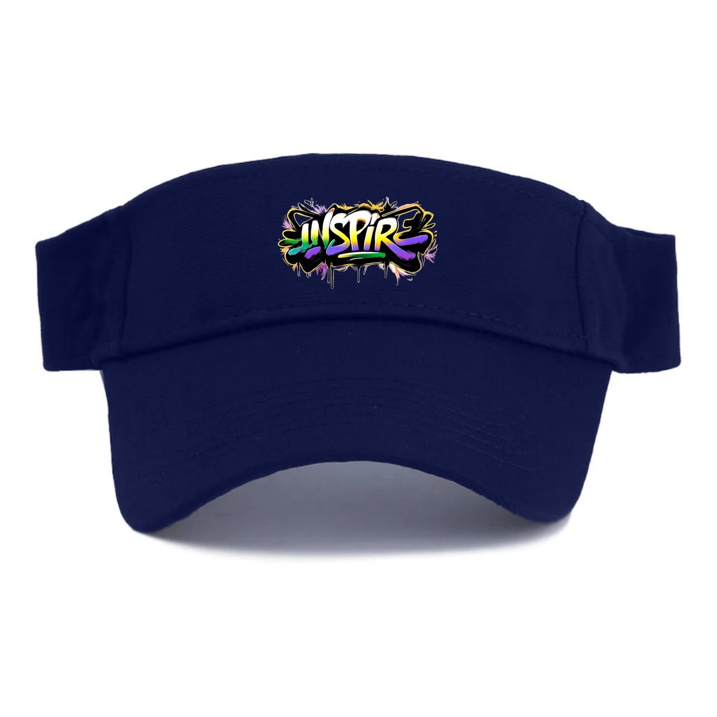 Bold typography design - "INSPIRE" - motivating others, being the spark - Visor - Navy