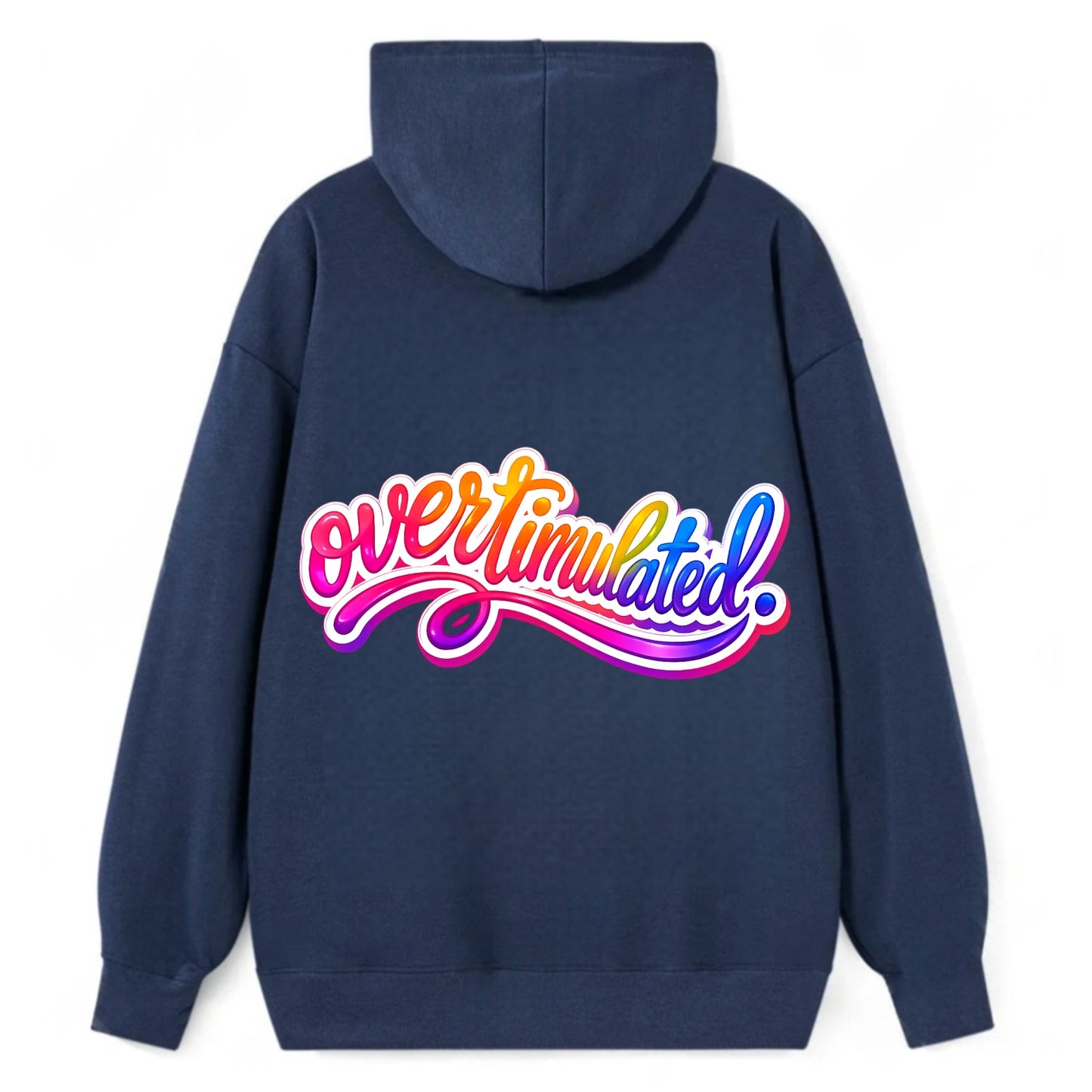 Overstimulated - Classic Pullover Hoodie - Navy
