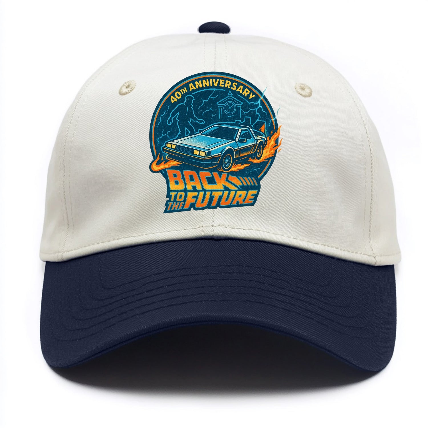 Back To The Future 40th Anniversary - Two Tone Cap - Navy